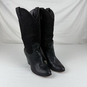 Miranda Lambert Womens 6.5 Cowboy Boots Black‎ Bling Heel Western Rodeo